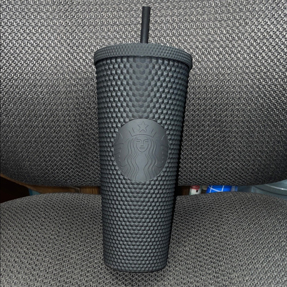 Starbucks Matte Black Tumbler with Straw